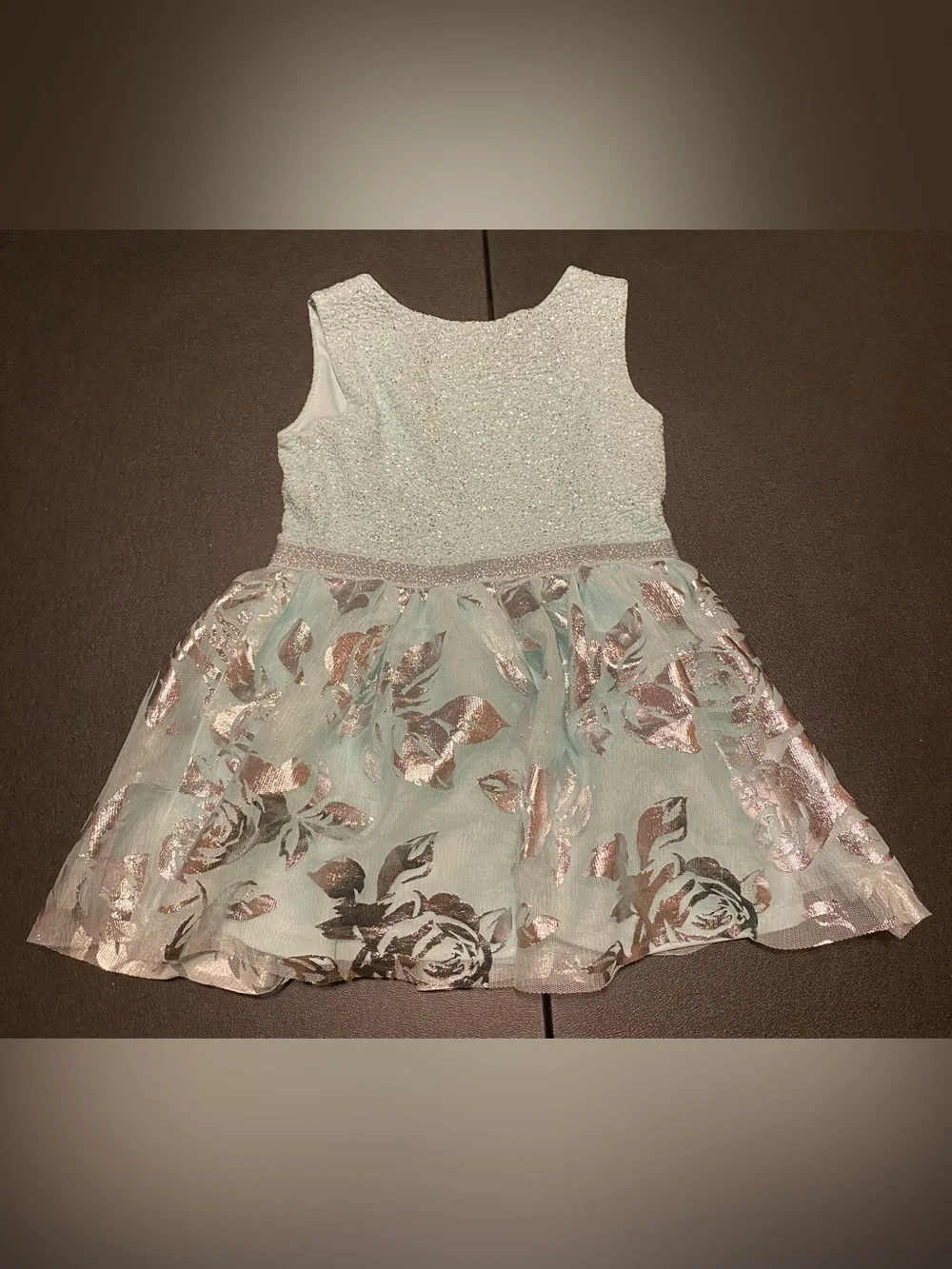 The Children's Place Mint & Blush Layered Tulle Party Dresses (Lot of 2)